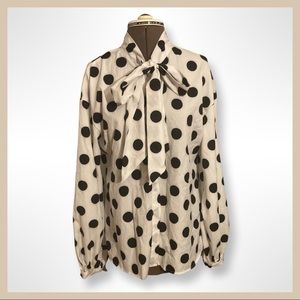 NWOT women’s polka dot blouse